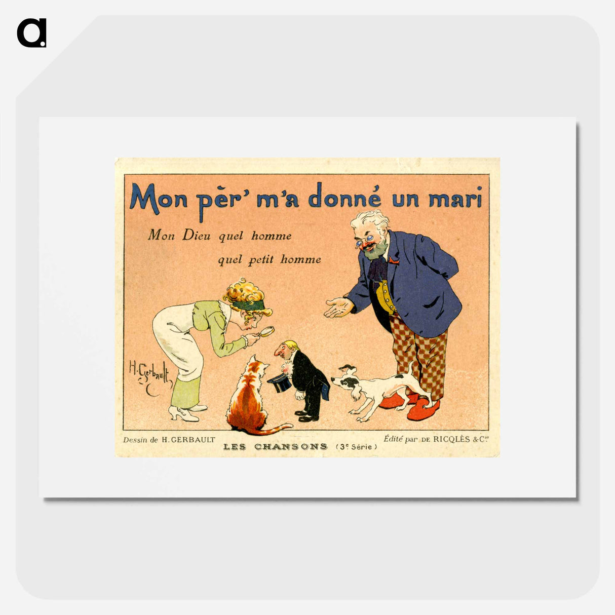 アートポスター-Advertisement for Alcool de Menthe de Ricqlès
- 国立医学図書館 Poster.