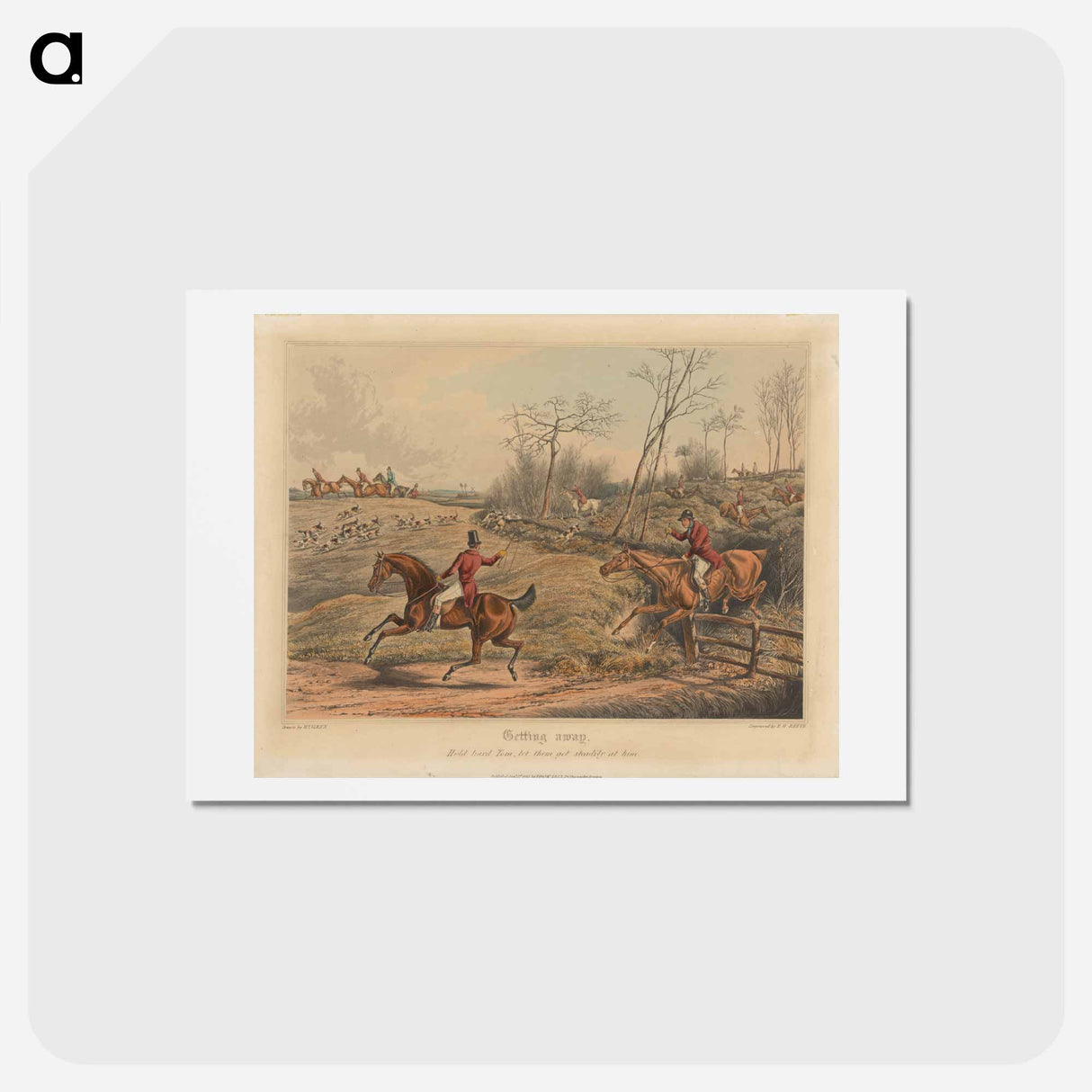 アートポストカード-Fox Hunting: Getting Away
- イェール大学アートギャラリー Postcard.
