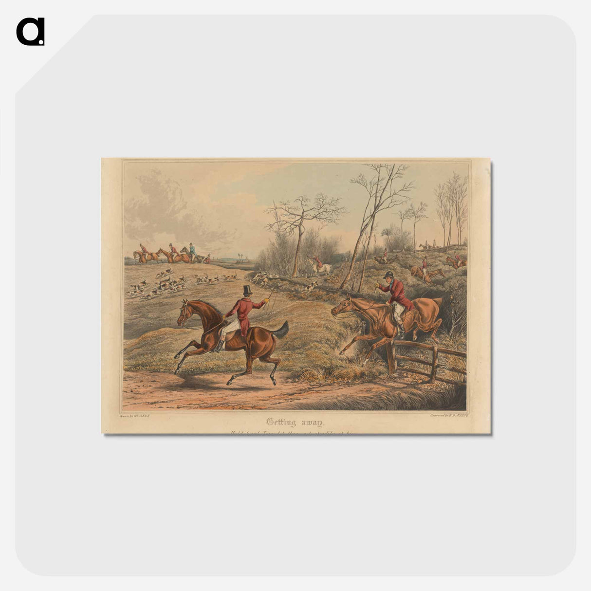 アートポストカード-Fox Hunting: Getting Away
- イェール大学アートギャラリー Postcard.
