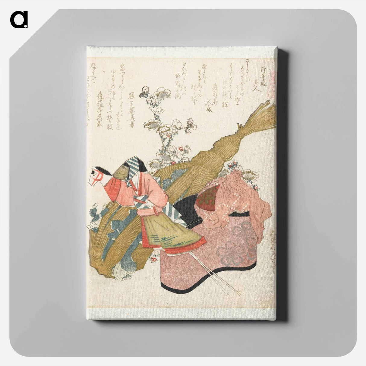 A comparison of Genroku poems and shells - Katsushika Hokusai Canvas.