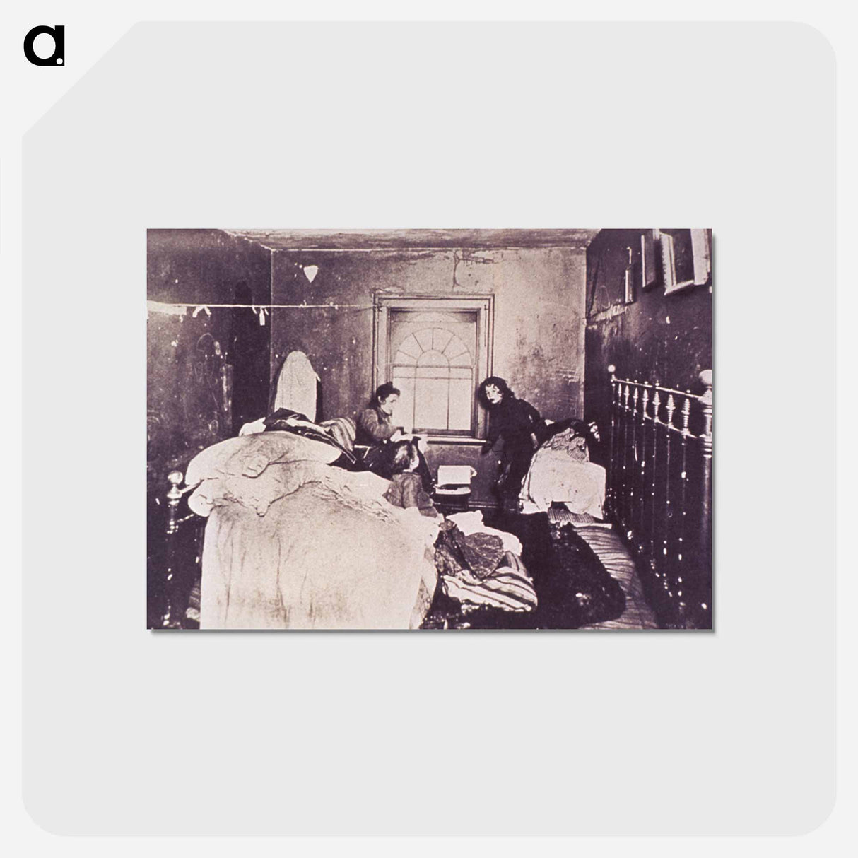 アートポストカード-Home "Finishers": A Consumptive Mother and Her Two Children at Work
- 国立医学図書館 Postcard.