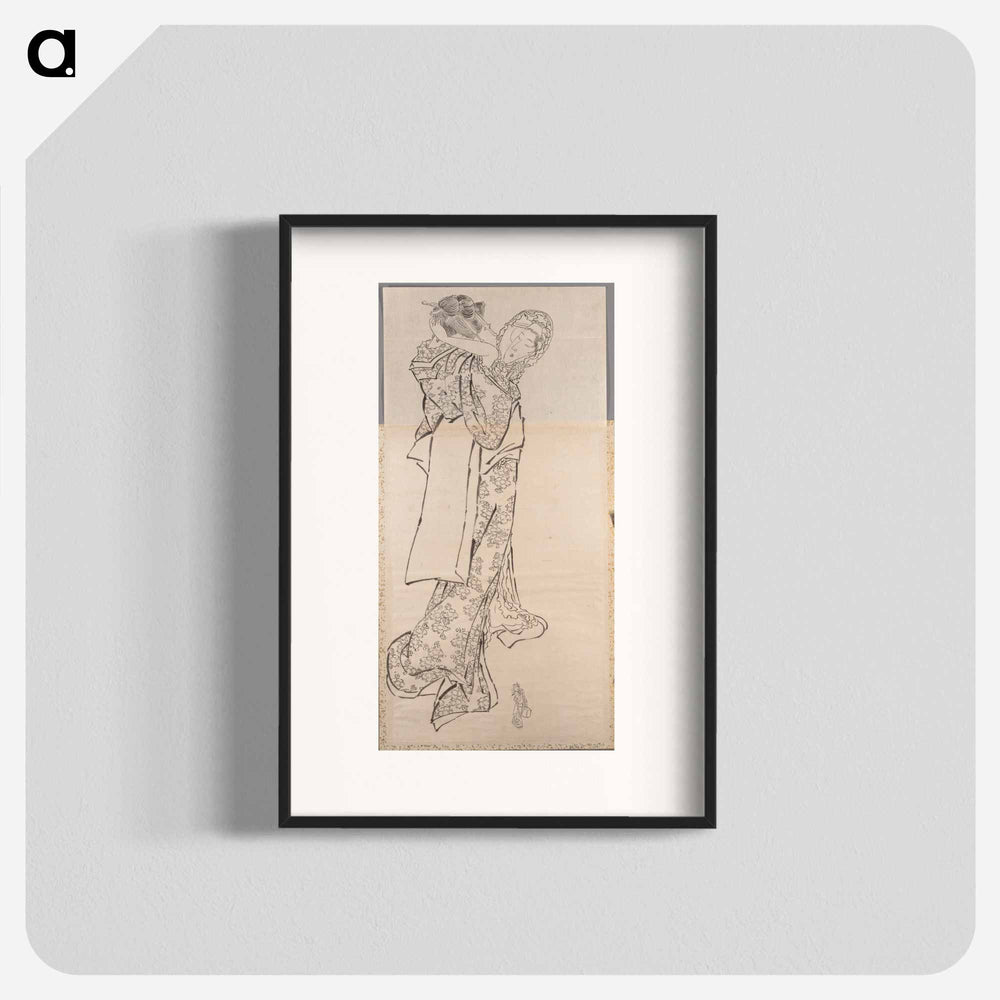 Katsushika Hokusai's woman. Album of Sketches - Katsushika Hokusai Poster.