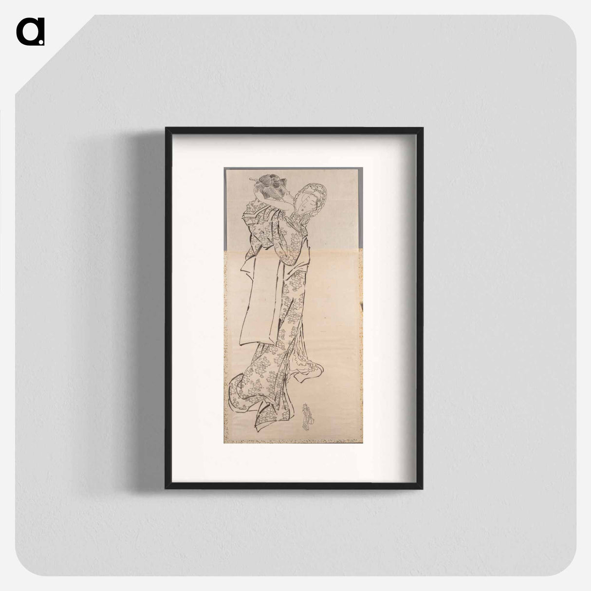 Katsushika Hokusai's woman. Album of Sketches - Katsushika Hokusai Poster.