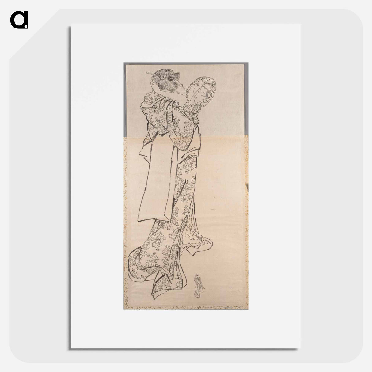 Katsushika Hokusai's woman. Album of Sketches - Katsushika Hokusai Poster.