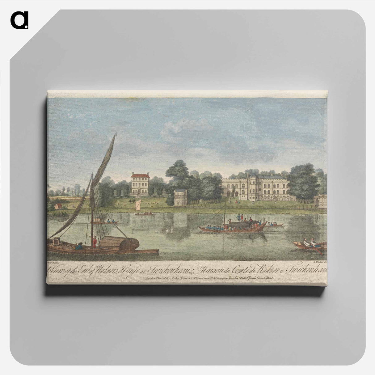 アートパネル-A View of the Earl of Radnor's House at Twickenham
- イェール大学アートギャラリー Canvas.