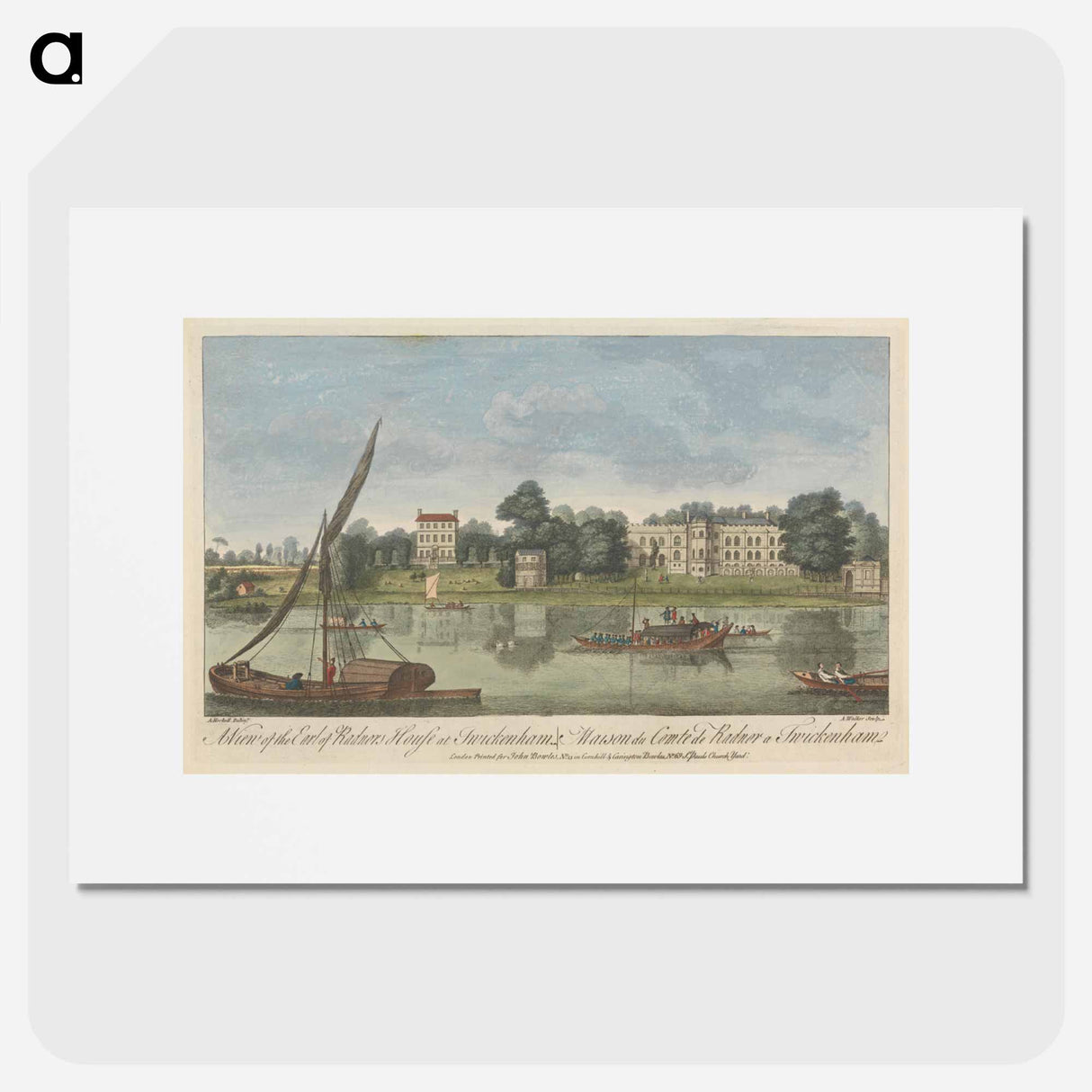 アートポスター-A View of the Earl of Radnor's House at Twickenham
- イェール大学アートギャラリー Poster.