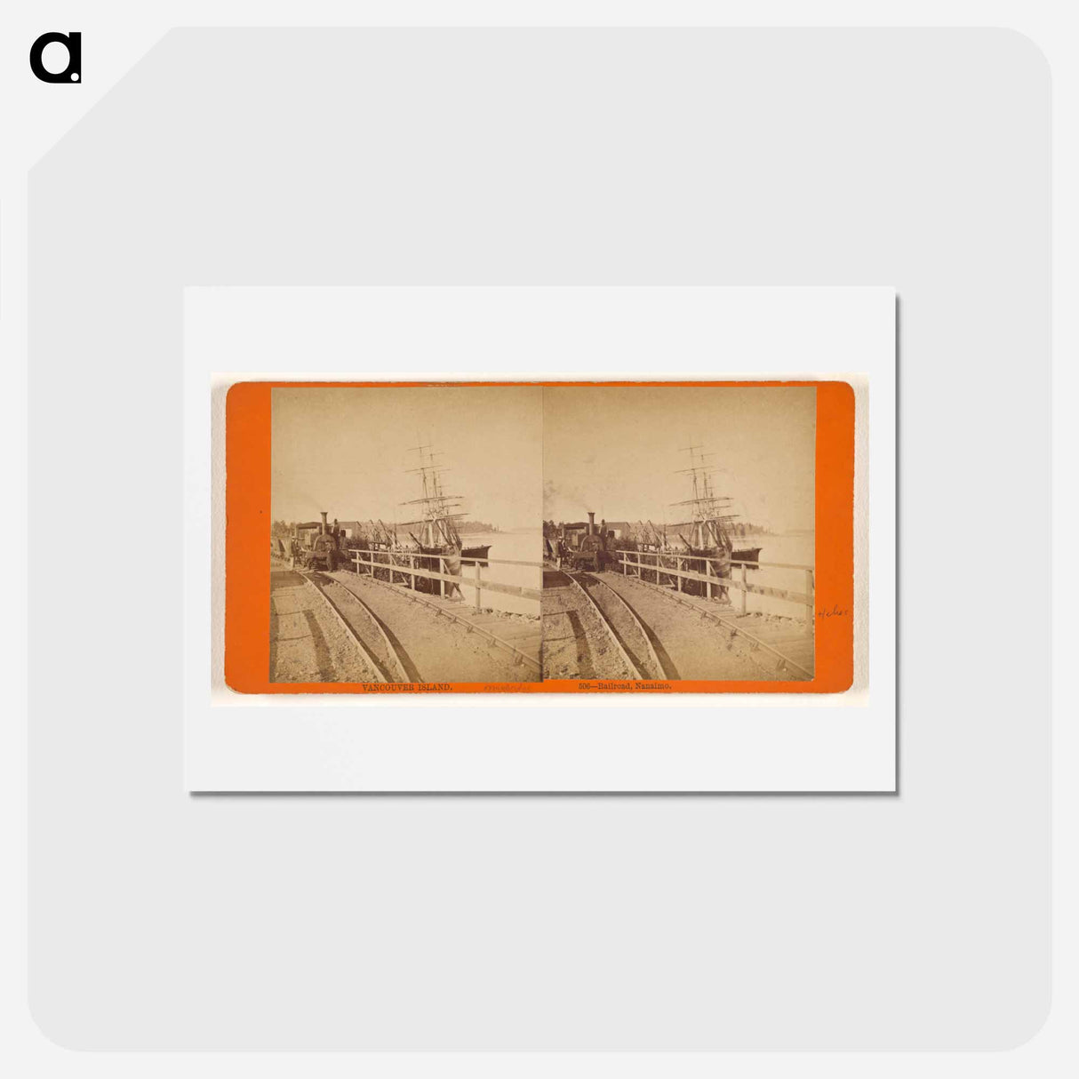 アートポストカード-Vancouver Island Railroad, Nanaimo
- エドワード マイブリッジ Postcard.