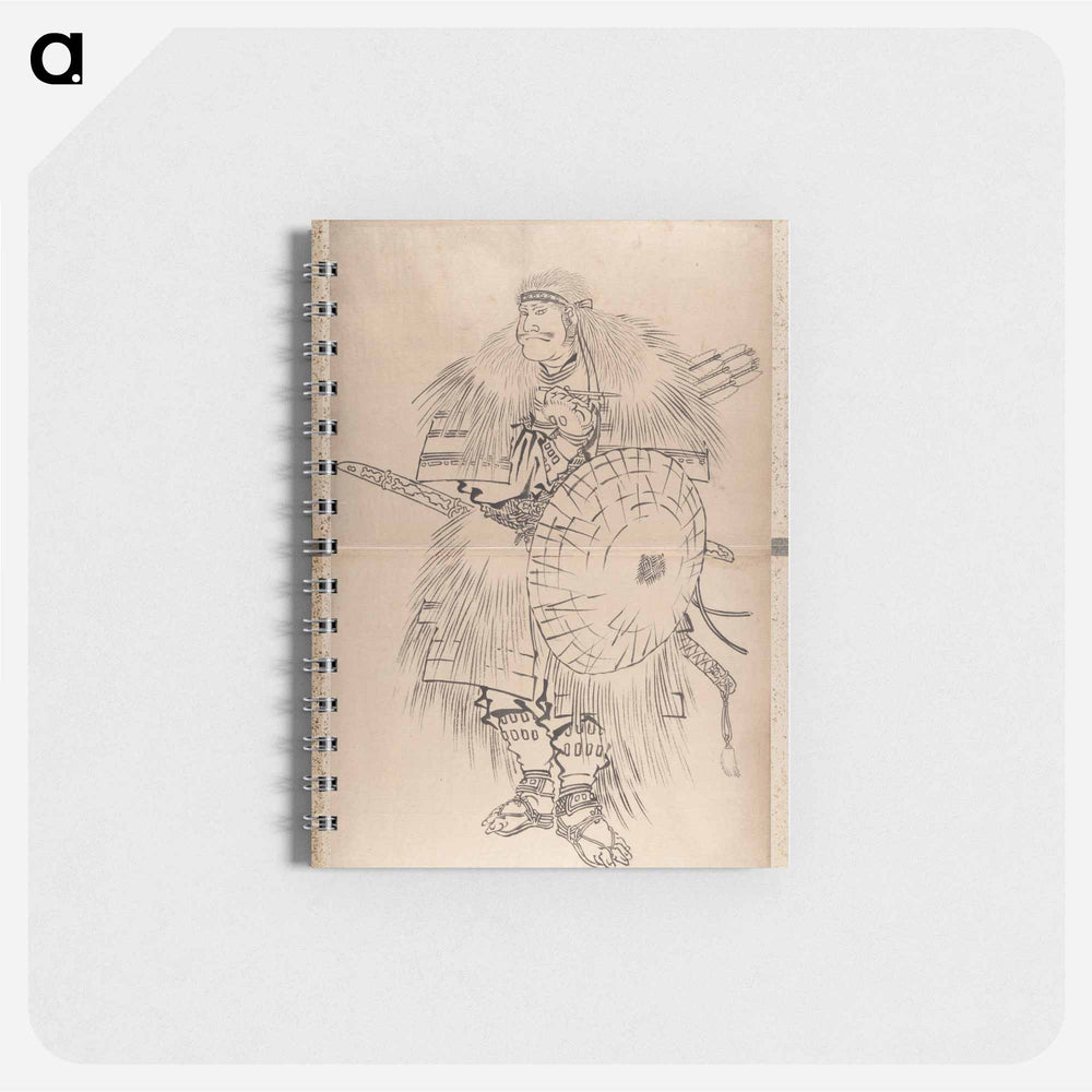 Katsushika Hokusai’s samurai, Album of Sketches - 葛飾 北斎 Memo.