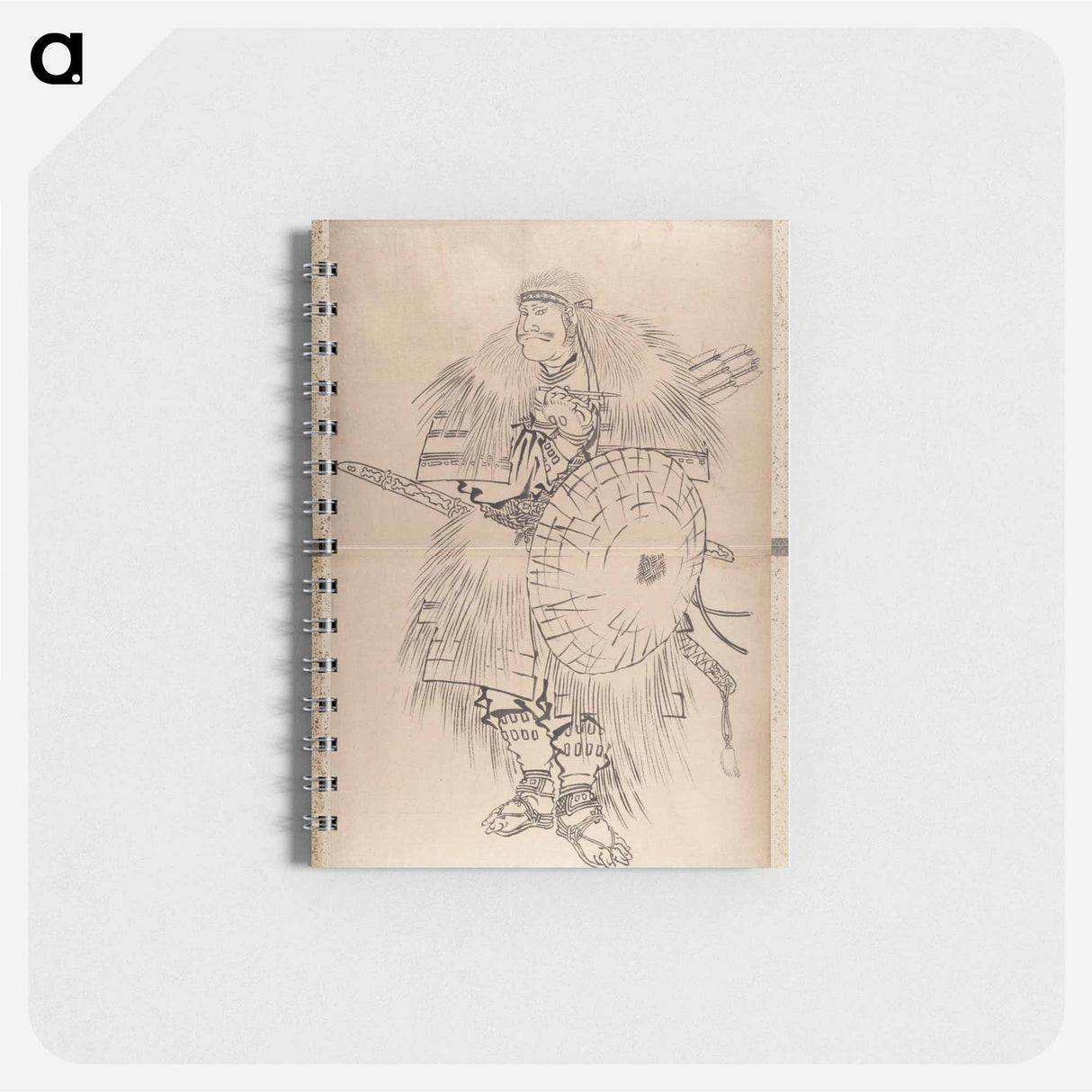 Katsushika Hokusai’s samurai, Album of Sketches - 葛飾 北斎 Memo.