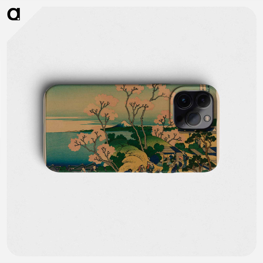 Goten-yama hill, Shinagawa on the Tokaido - Katsushika Hokusai Phone Case.