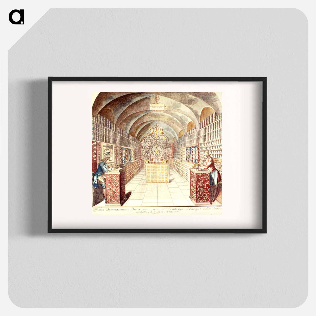 アートポスター-Officina Pharmaceutica Dietericiana ad Insigne Stellae Aureae
- 国立医学図書館 Poster.