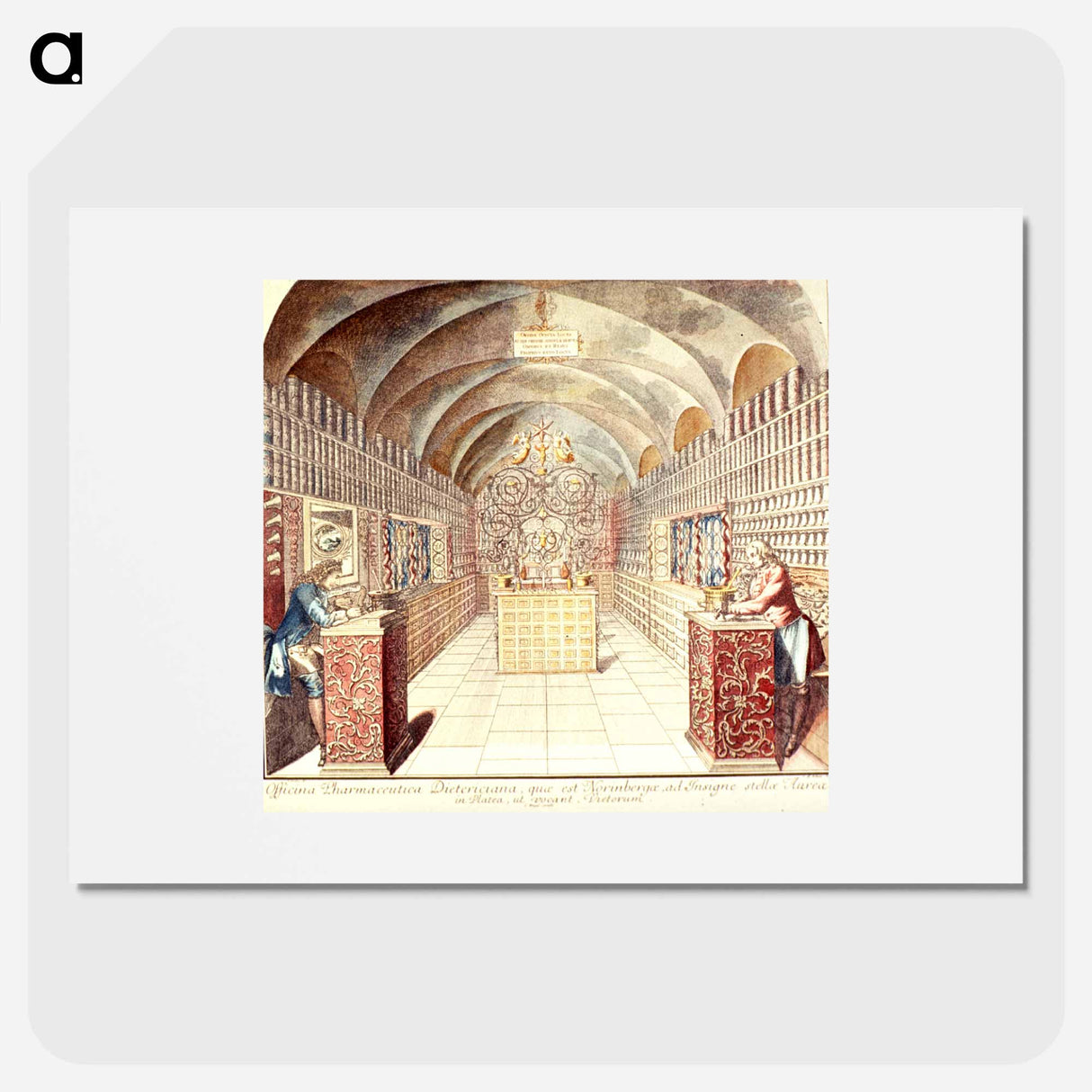 アートポスター-Officina Pharmaceutica Dietericiana ad Insigne Stellae Aureae
- 国立医学図書館 Poster.