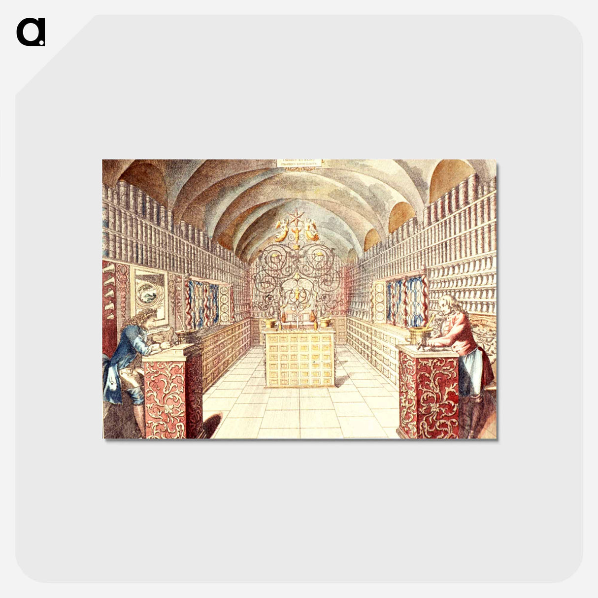 アートポストカード-Officina Pharmaceutica Dietericiana ad Insigne Stellae Aureae
- 国立医学図書館 Postcard.