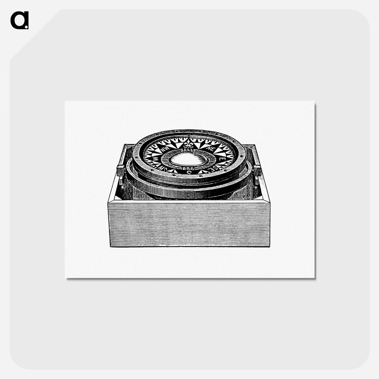 アートポストカード-Mariner's Compass from Advanced Geography
- 大英図書館 Postcard.