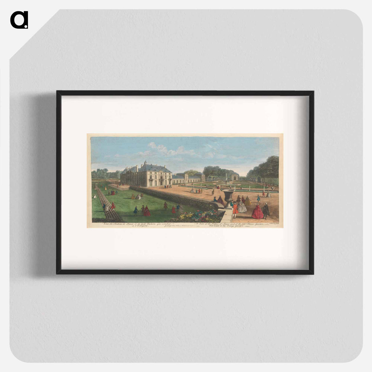 アートポスター-A View of the Palace of Seaux and of the little Flower Garden that leads to the Orange Garden
- イェール大学アートギャラリー Poster.