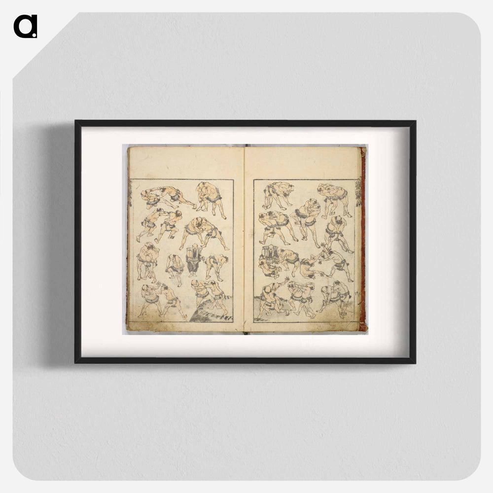 Random sketches by Hokusai volumes 1 to 11 - Katsushika Hokusai Poster.