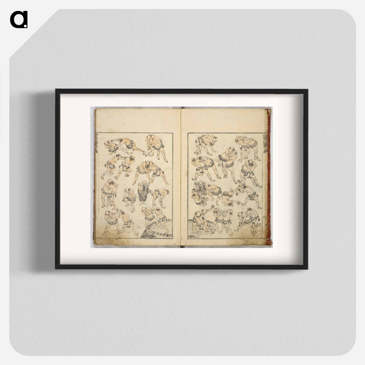 Random sketches by Hokusai volumes 1 to 11 - Katsushika Hokusai Poster.