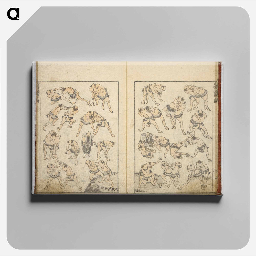 Random sketches by Hokusai volumes 1 to 11 - Katsushika Hokusai Canvas.