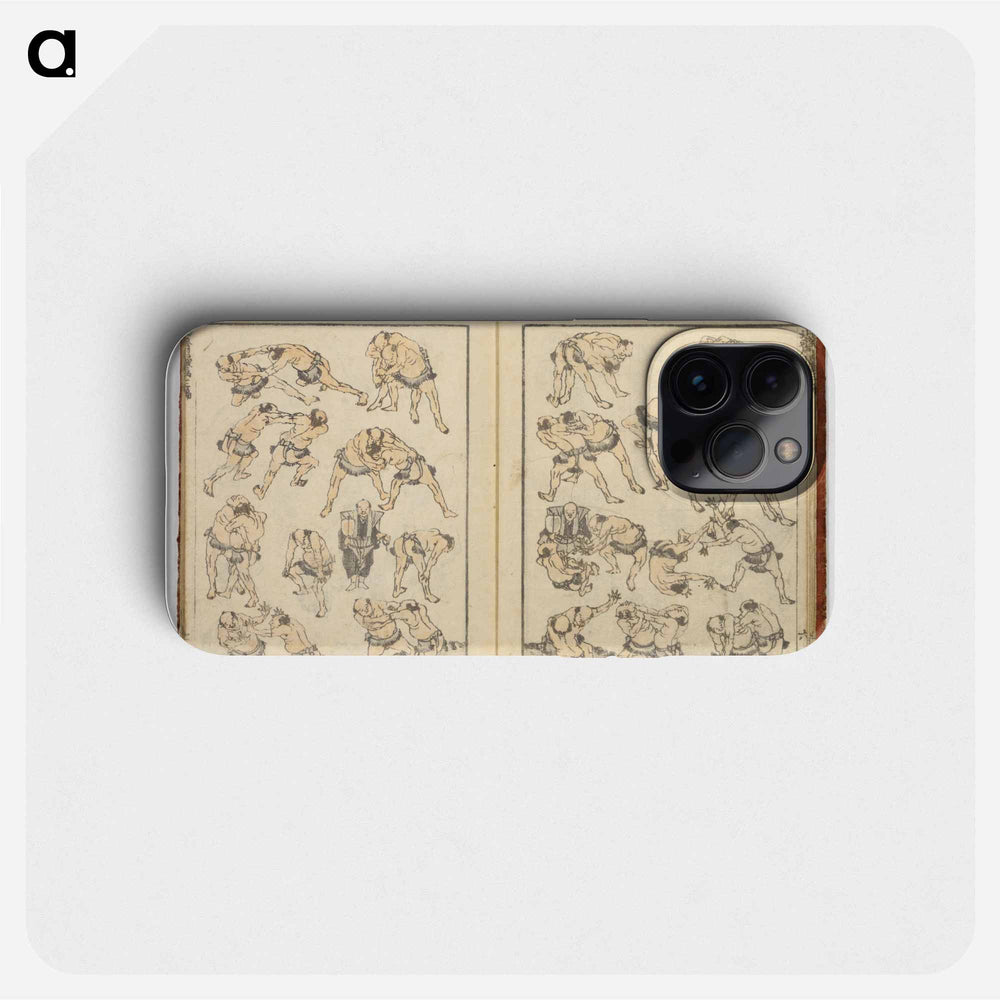 Random sketches by Hokusai volumes 1 to 11 - Katsushika Hokusai Phone Case.