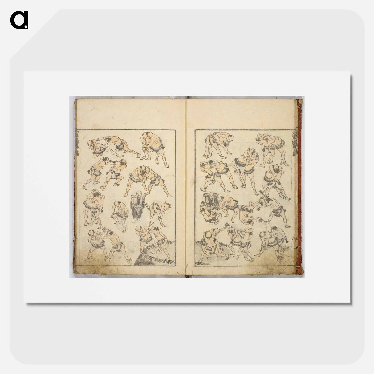 Random sketches by Hokusai volumes 1 to 11 - Katsushika Hokusai Poster.