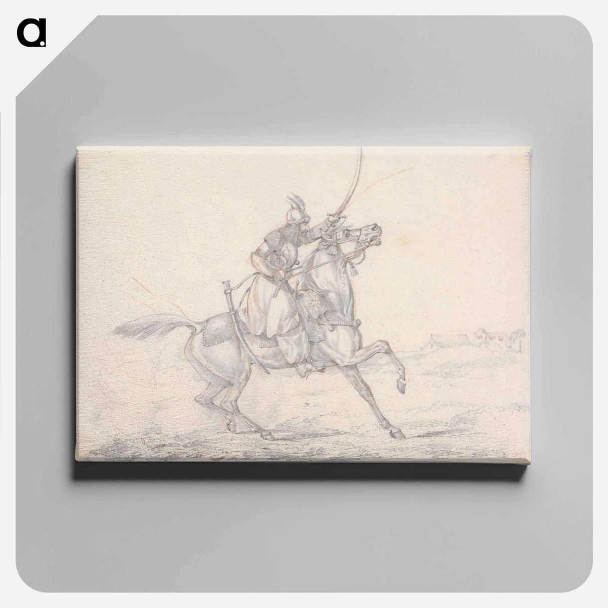 アートパネル-Scraps, no. 33: Mounted Mameluke Brandishing a Sword
- イェール大学アートギャラリー Canvas.