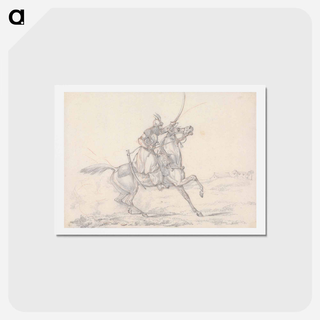 アートポストカード-Scraps, no. 33: Mounted Mameluke Brandishing a Sword
- イェール大学アートギャラリー Postcard.