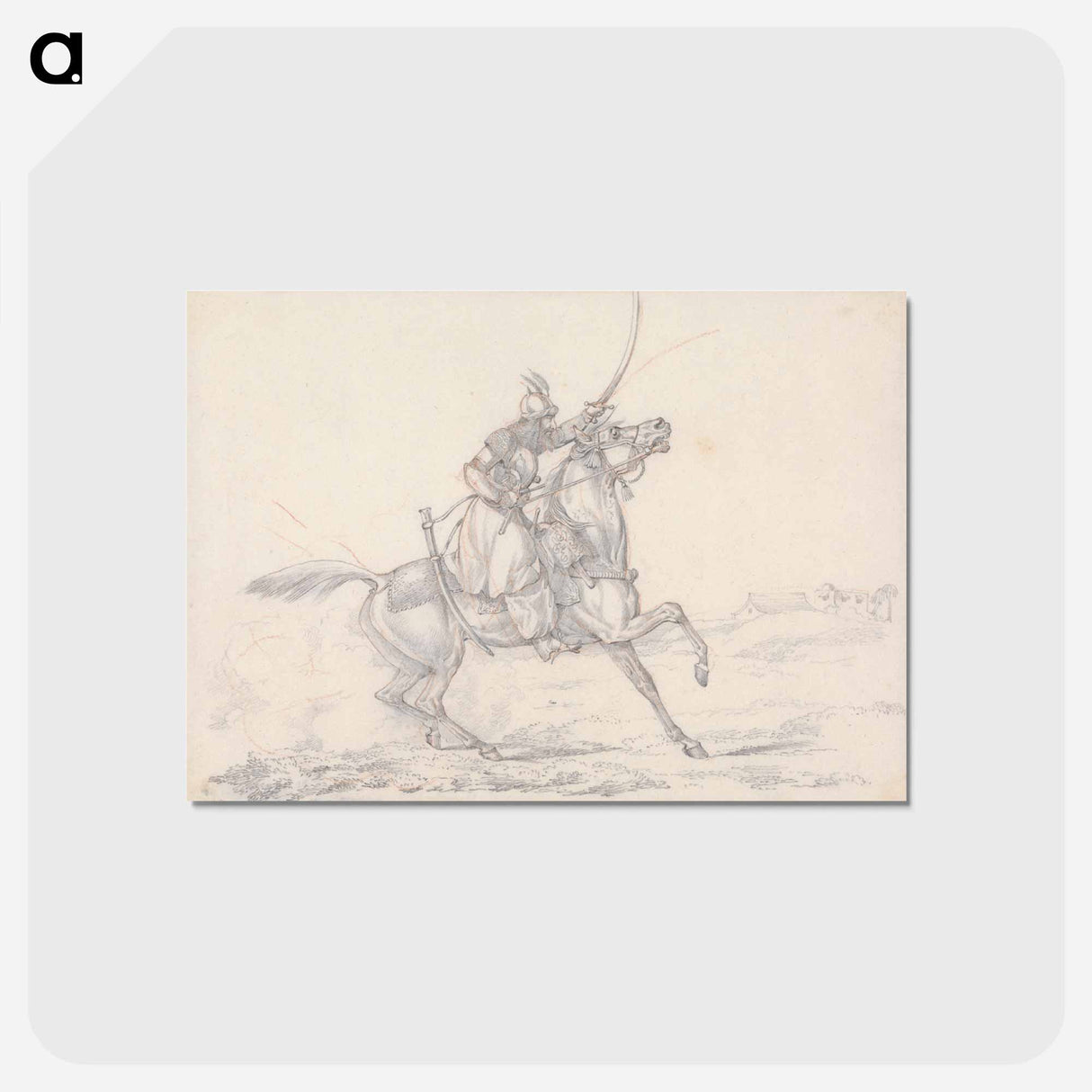アートポストカード-Scraps, no. 33: Mounted Mameluke Brandishing a Sword
- イェール大学アートギャラリー Postcard.
