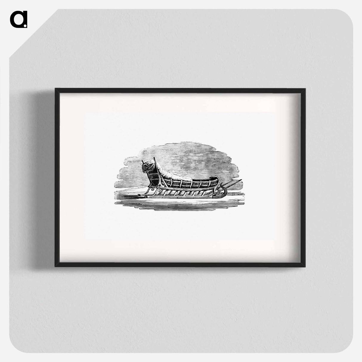 アートポスター-Sleigh Etching Illustration
- 大英図書館 Poster.