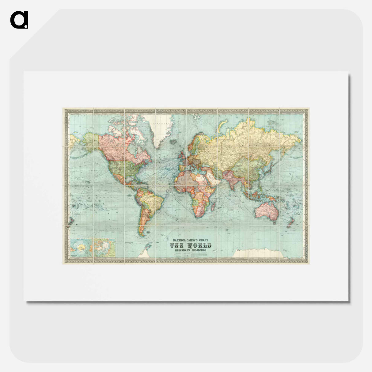 アートポスター-Bartholomew's World Chart
- ボストン公共図書館 Poster.