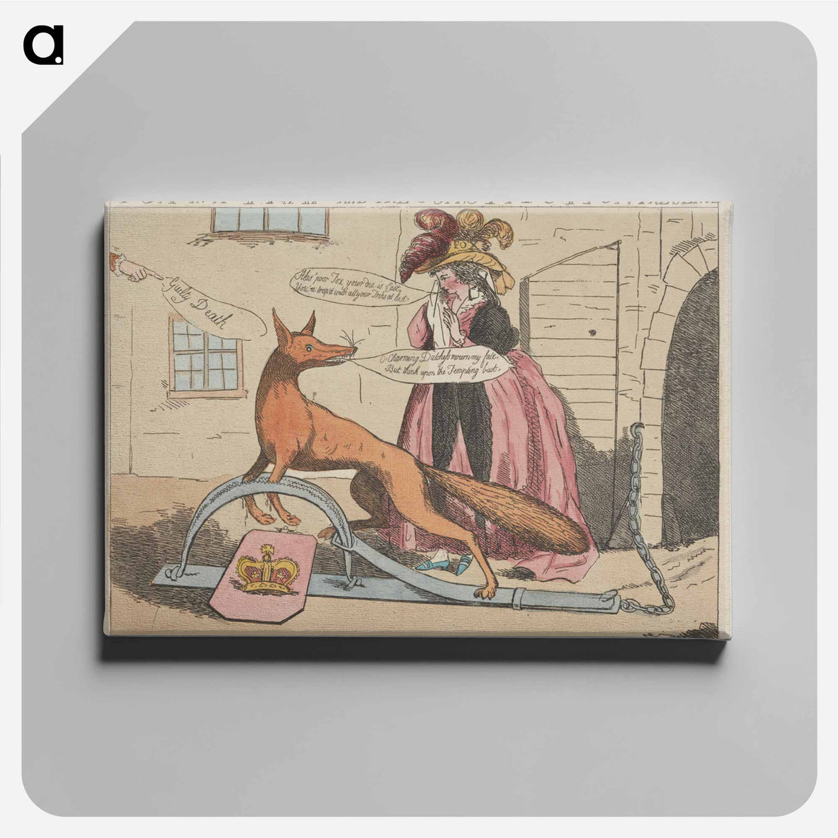 アートパネル-Fox in a Trap & The Constitution Preserved
- イェール大学アートギャラリー Canvas.