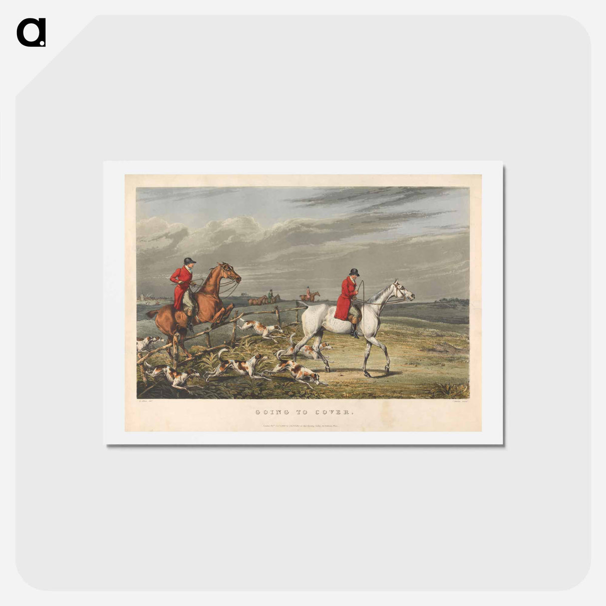 アートポストカード-Fox Hunting: Going to Cover
- イェール大学アートギャラリー Postcard.