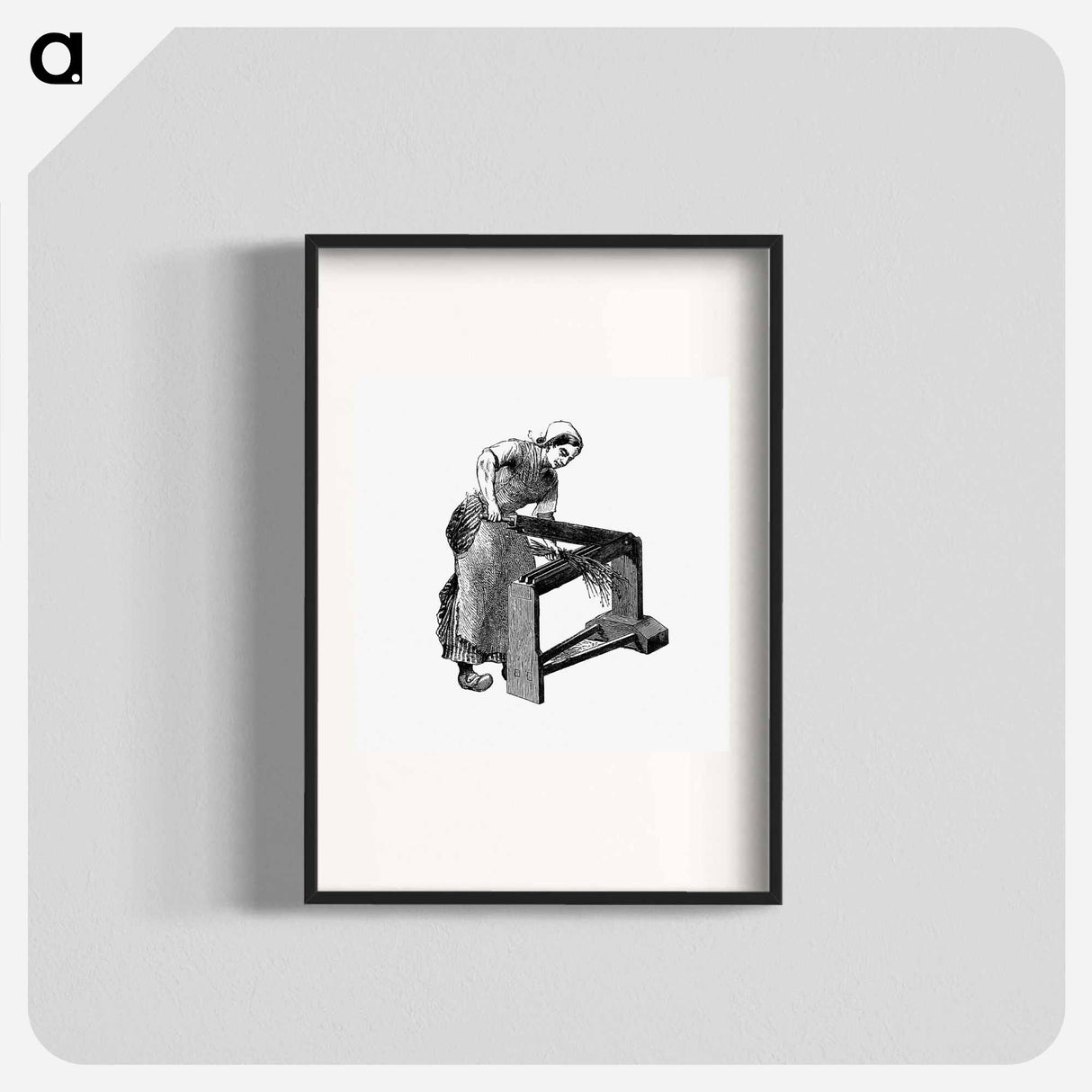 アートポスター-Woman Engraving with a Scutcher
- 大英図書館 Poster.