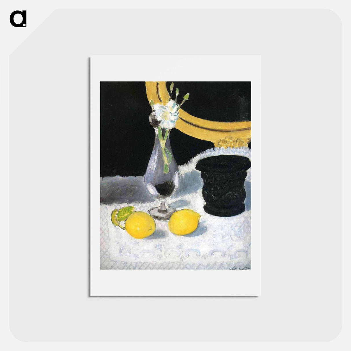 アートポストカード-Still Life with Lemons - アンリ マティス Postcard.
