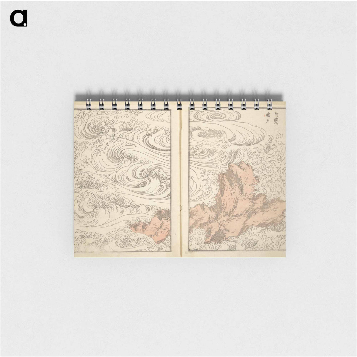 Hokusai's Whirlpool at Awa - 葛飾 北斎 Memo.