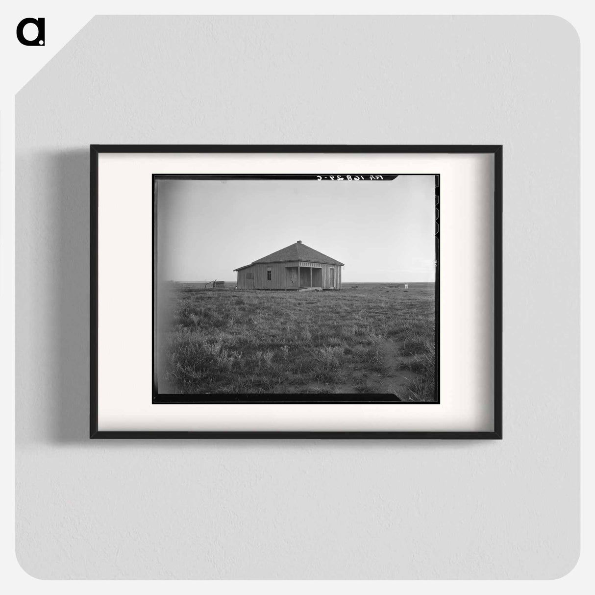 アートポスター-Abandoned house and land, Hall County, Texas - ドロテア ラング Poster.