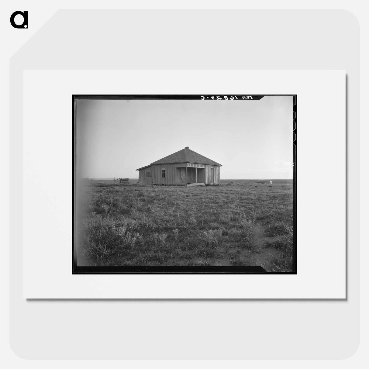 アートポスター-Abandoned house and land, Hall County, Texas - ドロテア ラング Poster.
