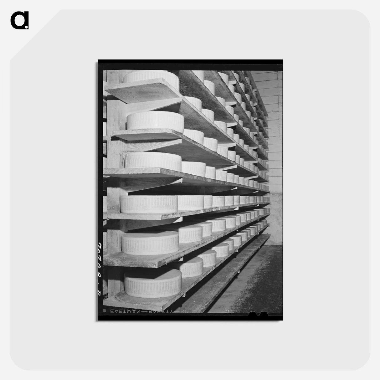 アートポストカード-Tillamook Cheese Aging
- ラッセル リー Postcard.