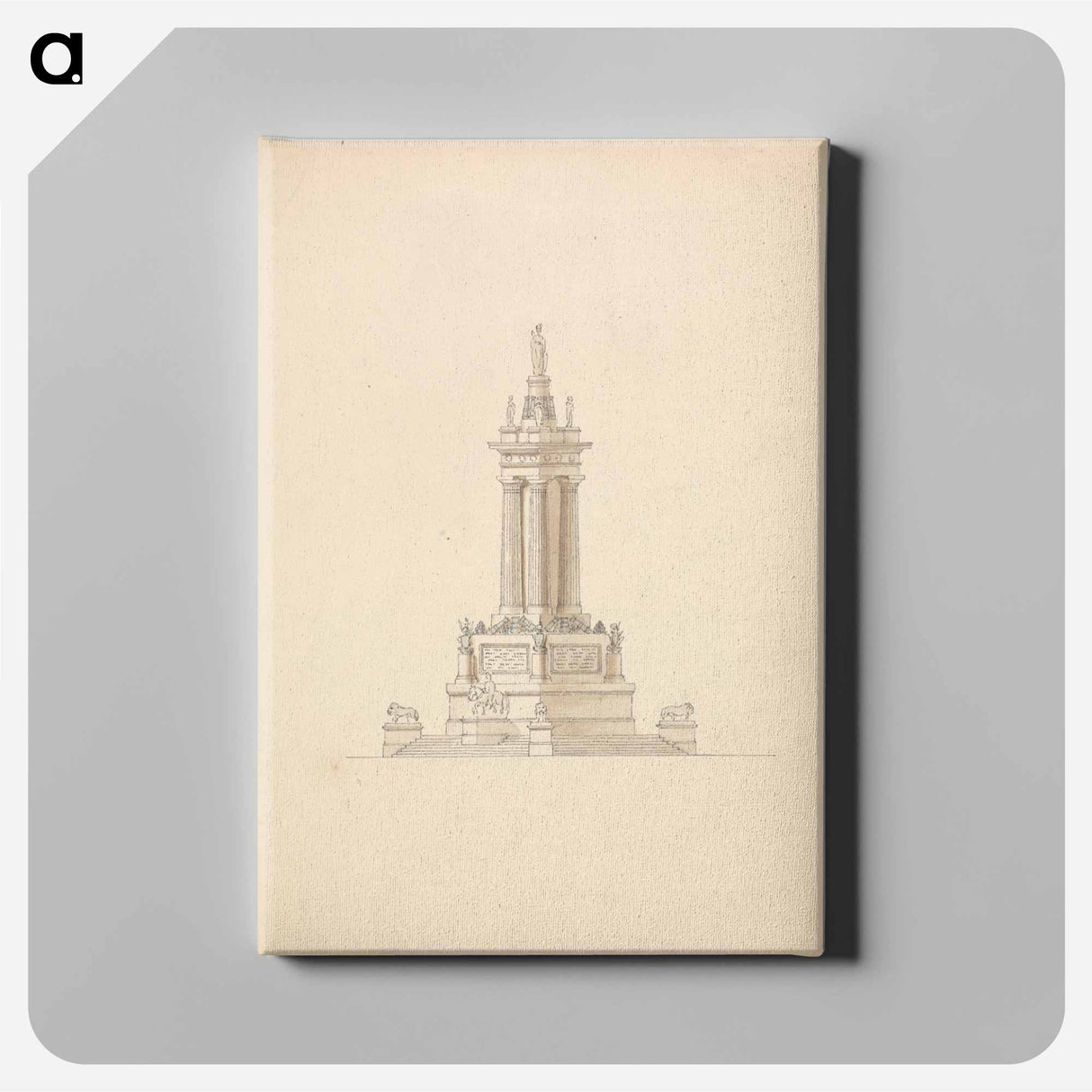 アートパネル-Design for a Naval Monument: Elevation
- イェール大学アートギャラリー Canvas.