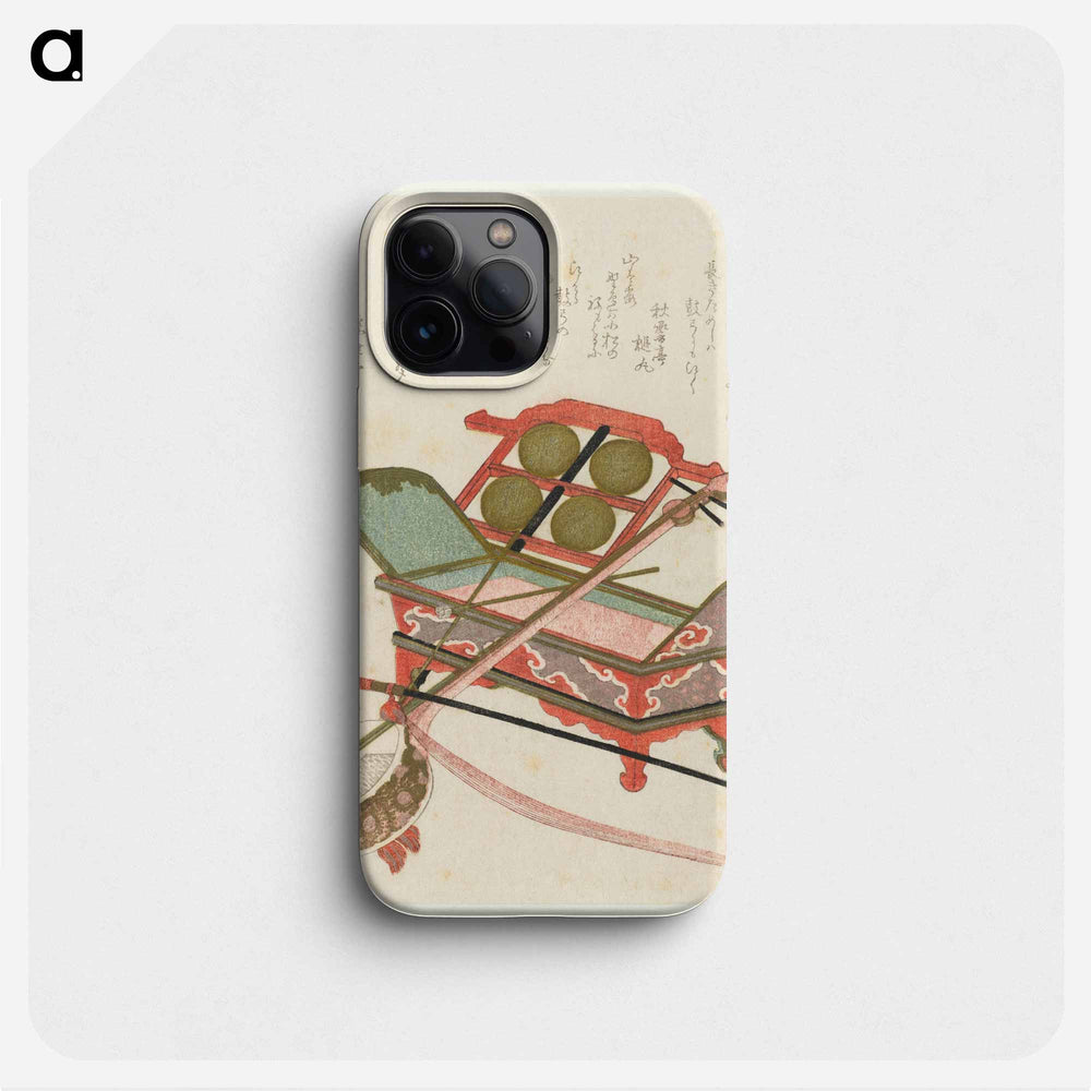 A comparison of Genroku poems and shells - Katsushika Hokusai Phone Case.