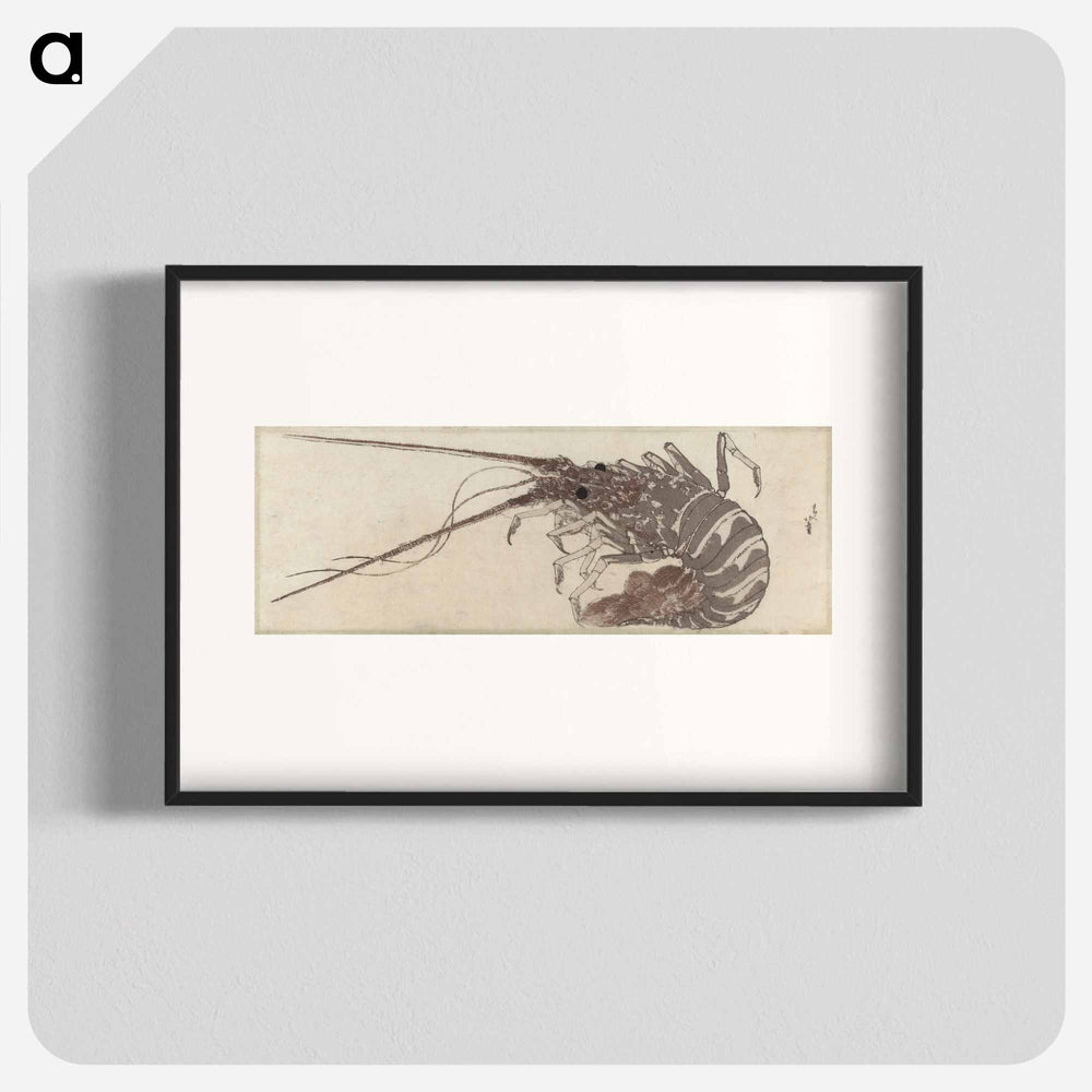 Hokusai's Large Lobster - Katsushika Hokusai Poster.