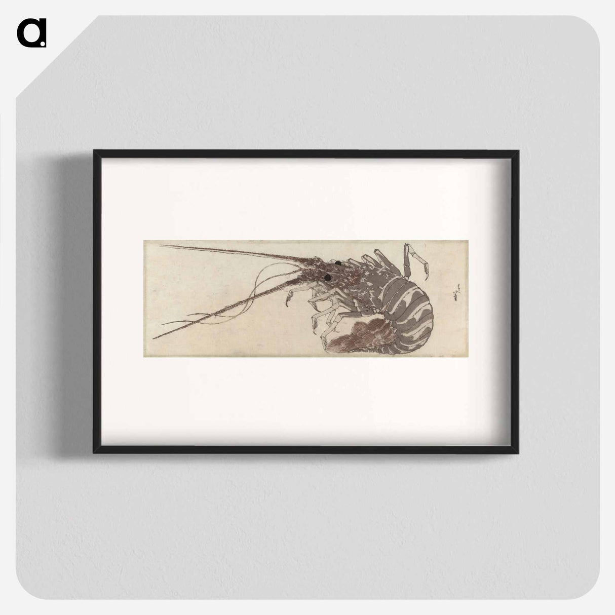 Hokusai's Large Lobster - Katsushika Hokusai Poster.