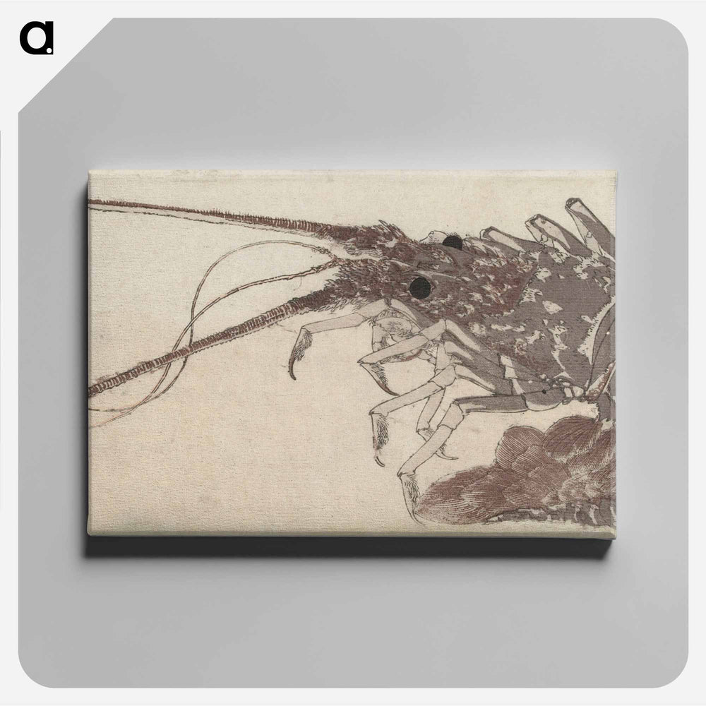 Hokusai's Large Lobster - Katsushika Hokusai Canvas.