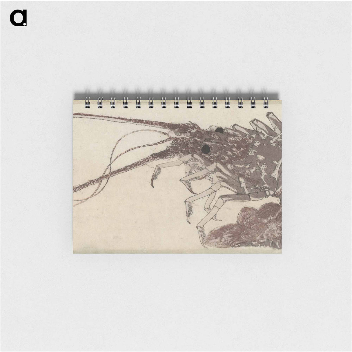 Hokusai's Large Lobster - 葛飾 北斎 Memo.