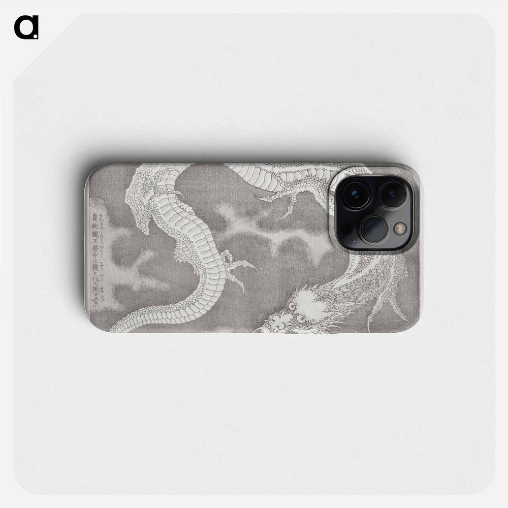 Japanese dragon - Katsushika Hokusai Phone Case.