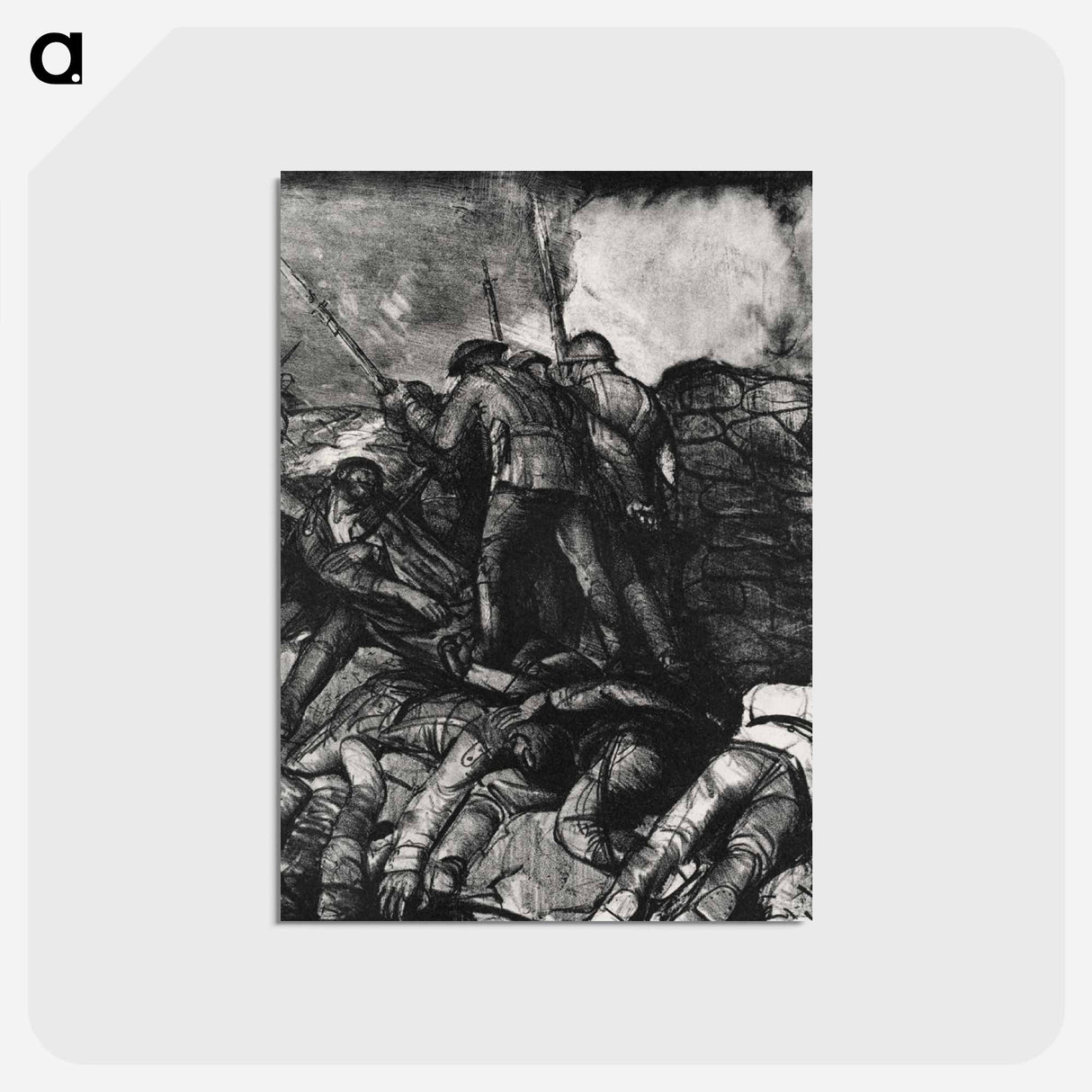 アートポストカード-The Charge, Right Detail
- ボストン公共図書館 Postcard.