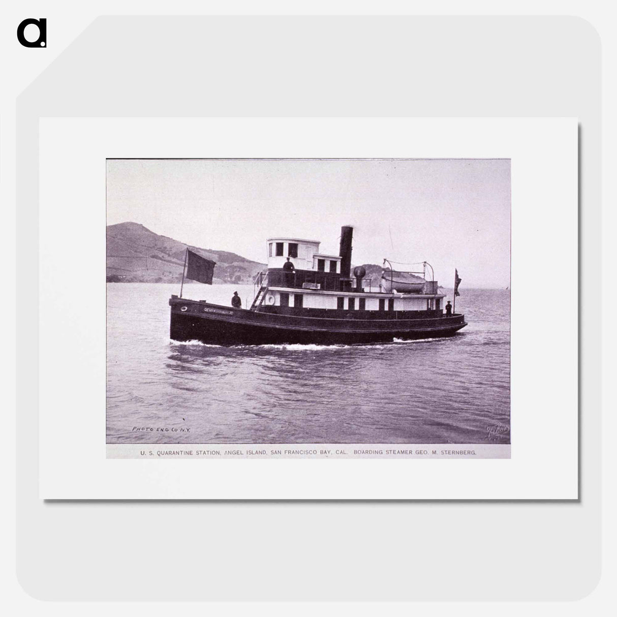 アートポスター-U.S. Quarantine Station, Angel Island, San Francisco Bay, California
- 国立医学図書館 Poster.