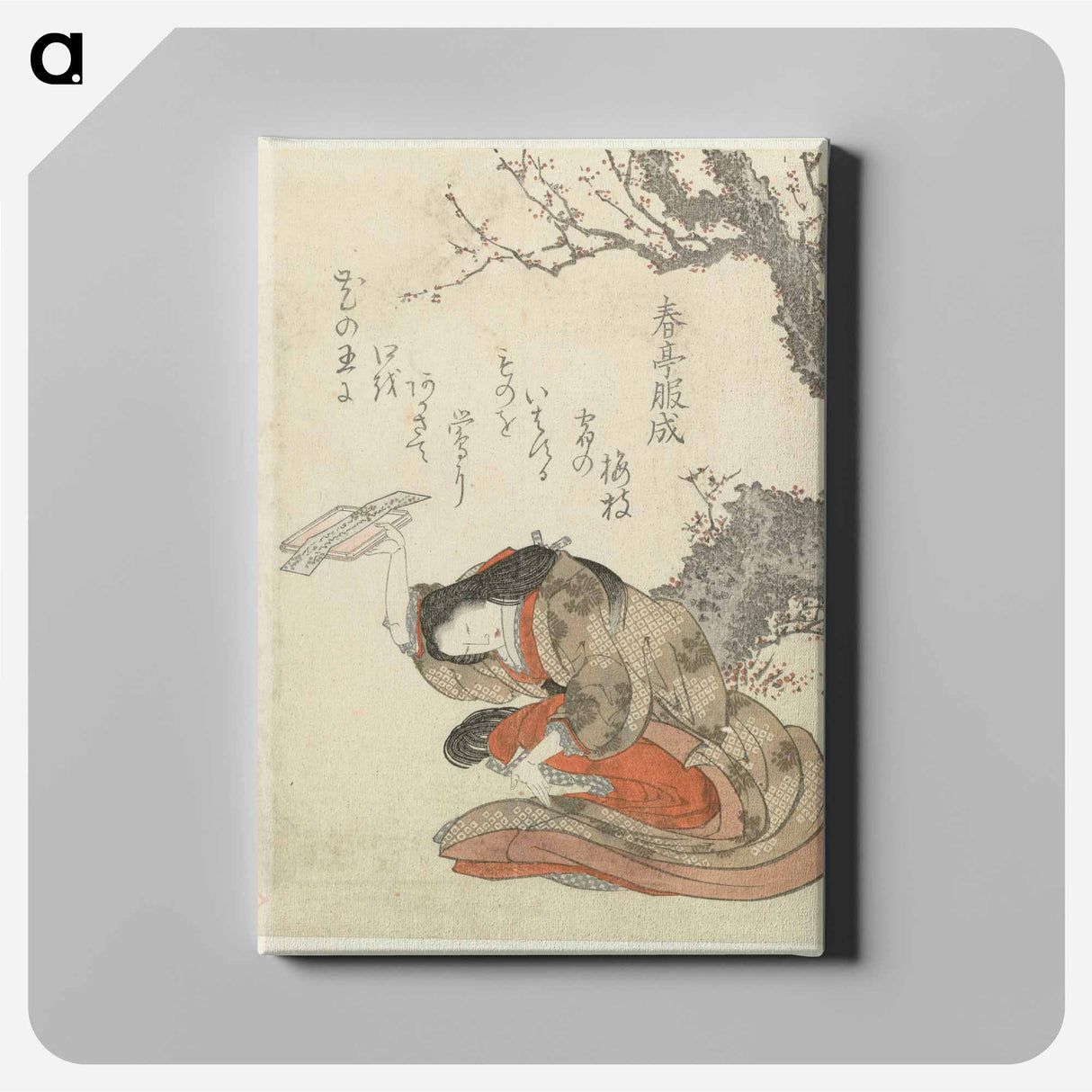 A comparison of Genroku poems and shells - Katsushika Hokusai Canvas.