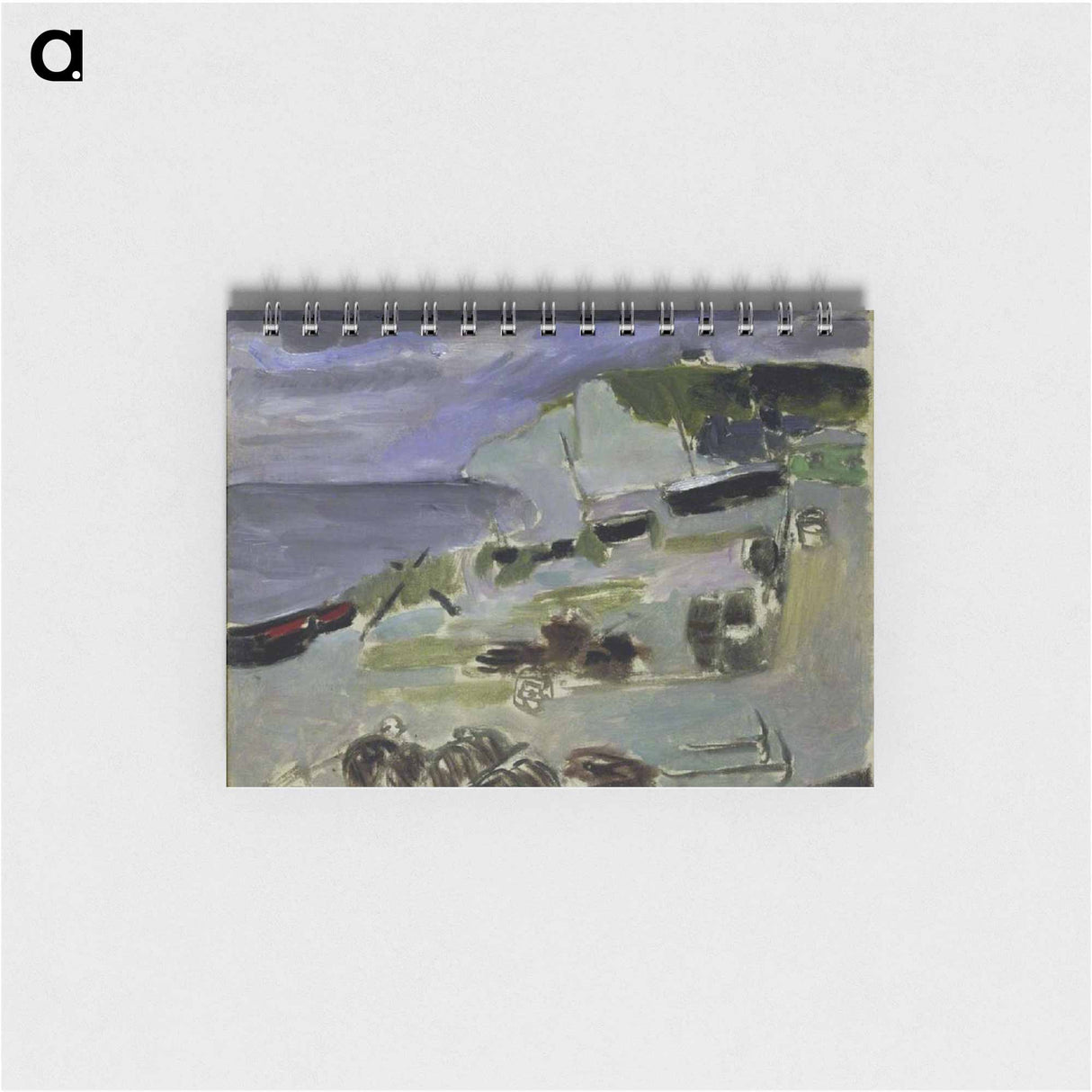アートメモ帳-Boats on the Beach, Etrétat - アンリ マティス Memo.