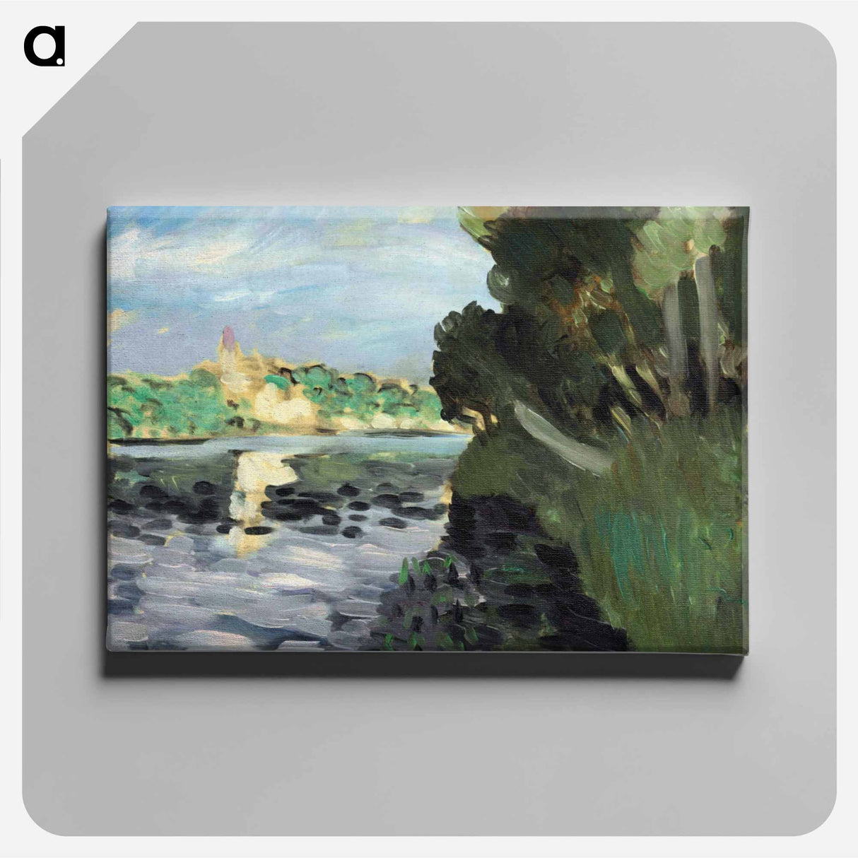 アートパネル-Bords De La Seine À Vétheuil - アンリ マティス Canvas.