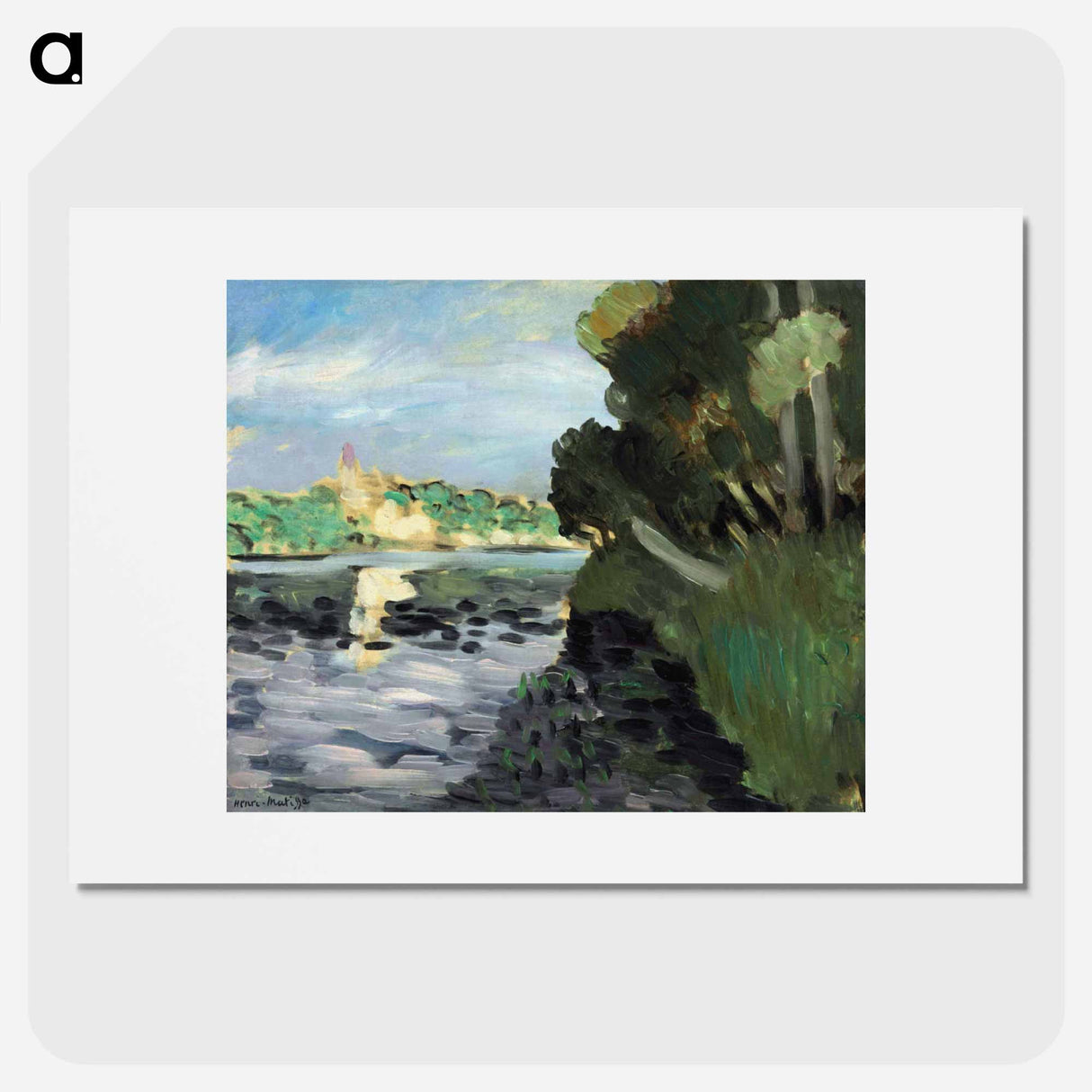 アートポスター-Bords De La Seine À Vétheuil - アンリ マティス Poster.